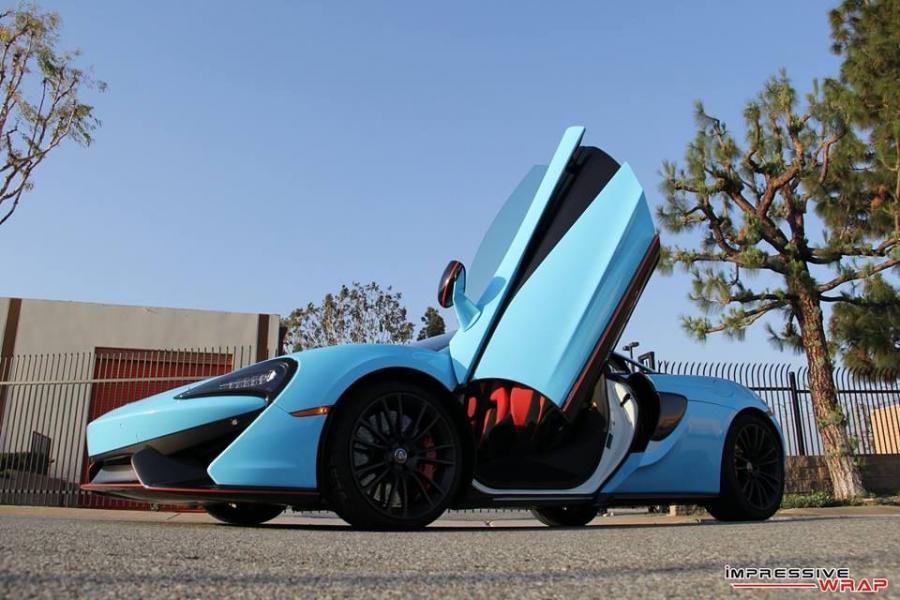  McLaren 570S Sky Blue by Impressive Wrap 2016 года  (фото 12 из 21)